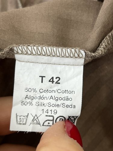 Přírodní košile Caroll 50 % bavlna 50 % hedvábí