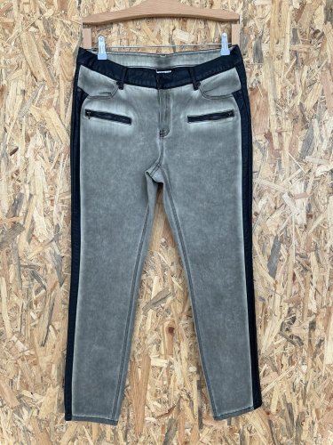 Skinny džíny Made in Italy s podílem bavlny,  polyamidu a kůže