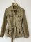 Přírodní kabát Massimo Dutti 100 % bavlna