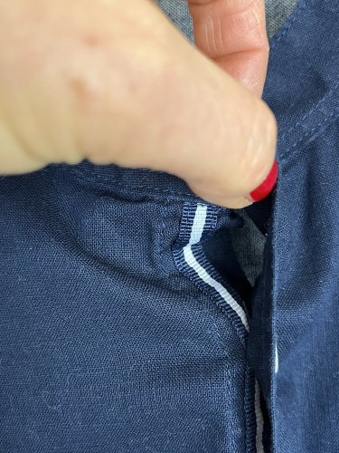 Námořní košile Livergy 55 % len 45 % bavlna