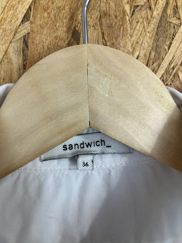 Košilové šaty sandwich 100 % bavlna