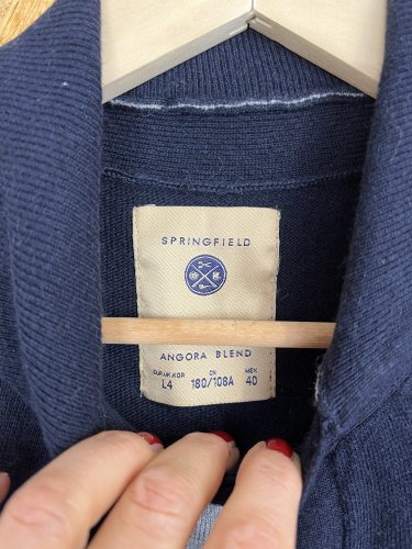 Pánský kardigan Springfield 40 % bavlna 9 % angora