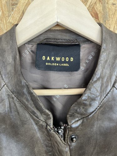 Kožený kabát OAKWOOD 100 % kůže