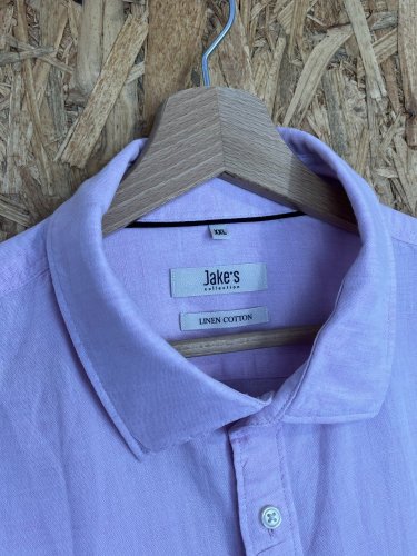 Pánská košile Jake*s 59 % len 41 % bavlna