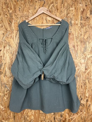 Oversize tunika Made in Italy s podílem bavlny