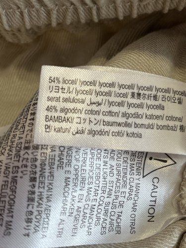 Široké kalhoty Zara 54 % lyocel 46 % bavlna