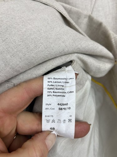 Pánské sako Camel 50 % len 50 % bavlna