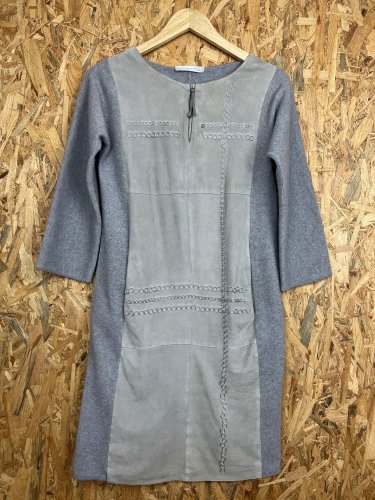 Šaty Fabiana Filippi s podílem kašmíru a kůže