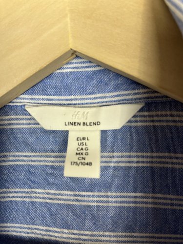 Oversize košile H&M 54 % len 46 % viskoza