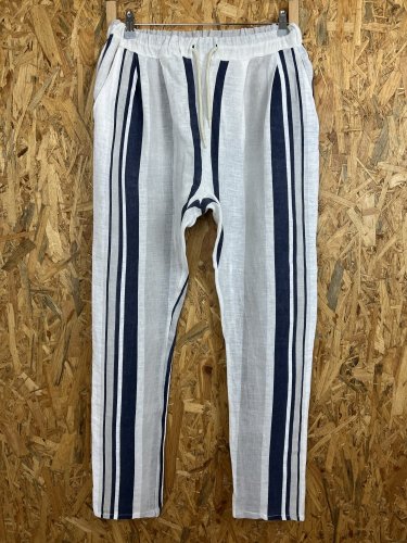 Lněné kalhoty Made in Italy 100 % len