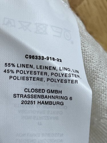 Letní svetr Closed 55 % len