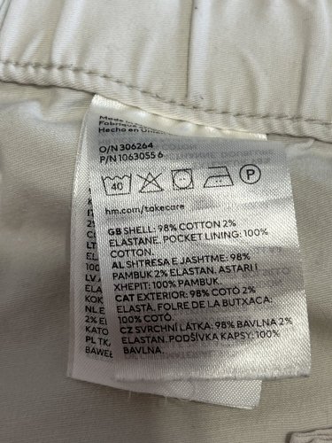 Široké kalhoty H&M 98 % bavlna
