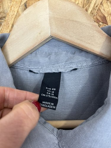 Oversize košile H&M 100 % len