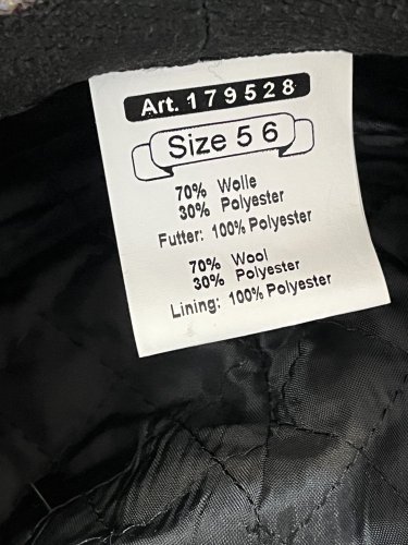 Pánská bekovka Made in Italy 70 % vlna