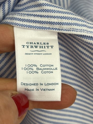 Pánská košile Charles Tyrwhitt 100 % bavlna
