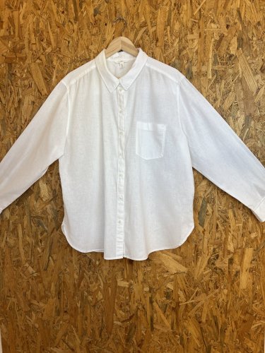 Přírodní košile H&M 52 % len 48 % bavlna