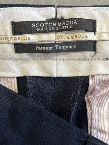 Námořní kalhoty Scotch&Soda 70 % polyester 28 % viskoza