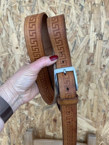 Pánský kožený pásek Made in Italy 100 % kůže