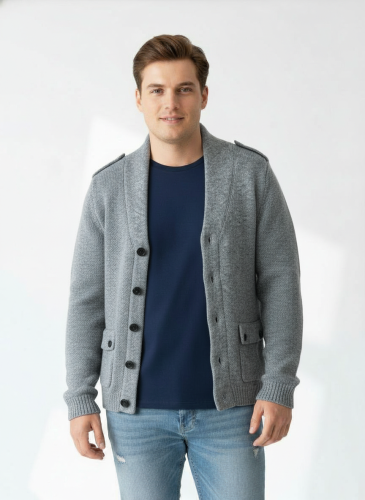 Pánský kardigan H&M 80 % vlna