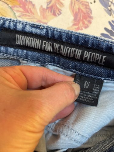 Široké džíny Drykorn 100 % bavlna