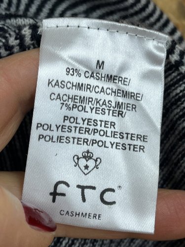 Kašmírový svetr FTC 93 % kašmír