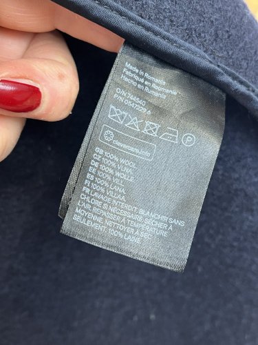 Oversize vlněný přehoz H&M100 % vlna