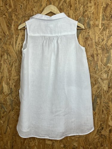 Lněná tunika Antibes Blanc 100 % len