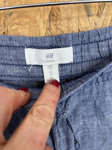 Pánské kalhoty H&M 100 % len