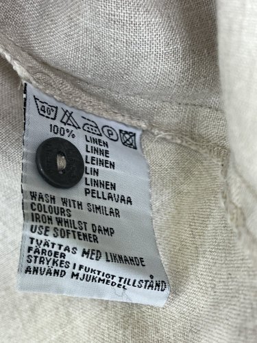 Vintage lněná vesta H&M 100 % len
