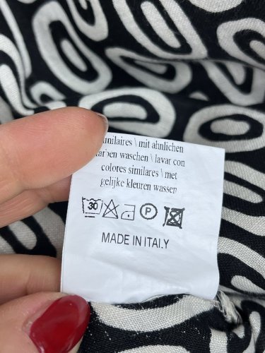 Lněné šaty Made in Italy 100 % len