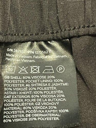 Široké kalhoty H&M 80 % viskoza