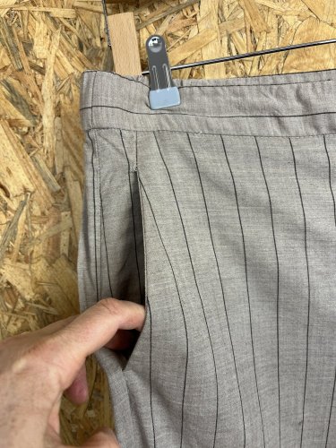 Široké kalhoty Massimo Dutti 100 % vlna