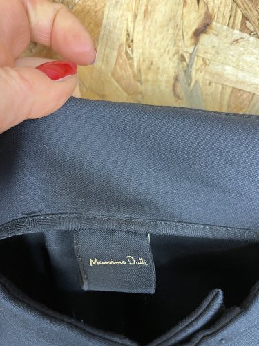 Široké kalhoty Massimo Dutti 56 % bavlna