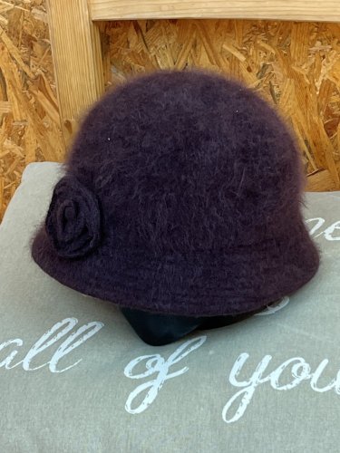 Angorový klobouk Made in China 40 % angora 3 % vlna