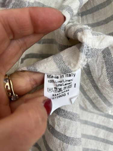 Lněný přehoz Made in Italy 100 % len