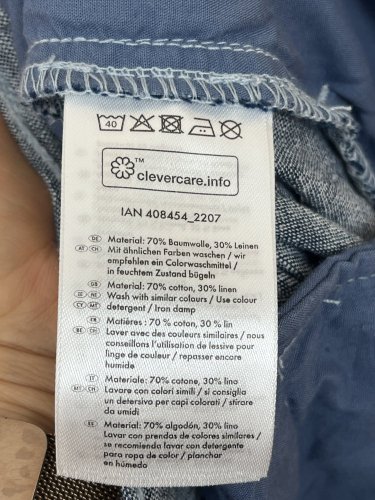Pánské kalhoty Livergy 70 % bavlna 30 % len