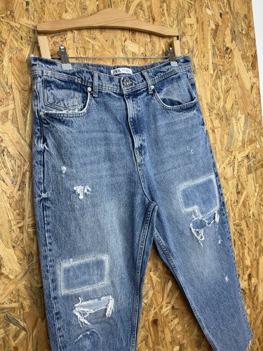 Široké džíny ZARA 100 % bavlna