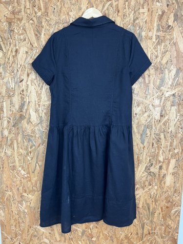 Lněné šaty Made in Italy 100 % len