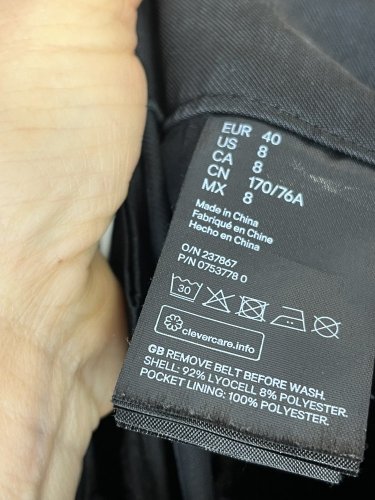 Široké kalhoty H&M 92 % lyocel