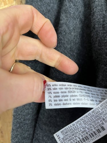 Zateplené kalhoty ZARA 6 % vlna 13 % viskoza