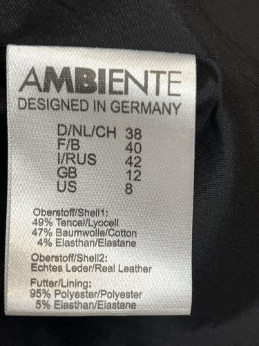 Sako AMBIENTE 100 % kůže a 49 % tencel 47 % bavlna