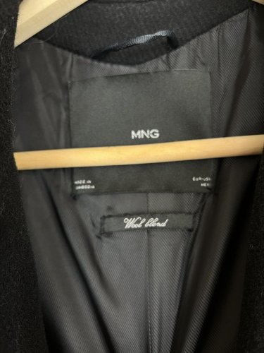 Vlněný kabát Mango s podílem vlny a polyamidu