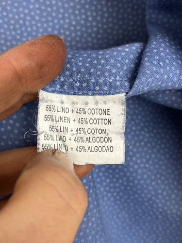 Pánská košile Renato Marielli 55 % len 45 % bavlna