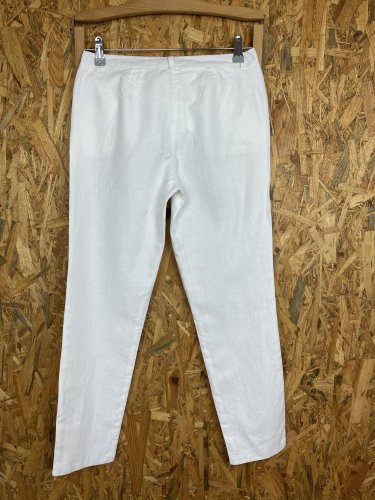 Přírodní kalhoty Benetton 52 % bavlna 48 % len