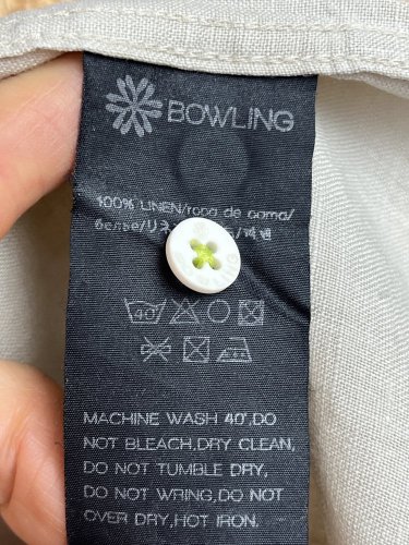 Pánská košile Bowling 100 % len