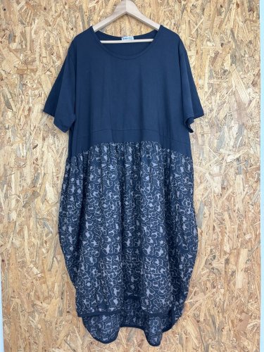 Oversize šaty Made in Italy 95 % bavlna 5 % elastan