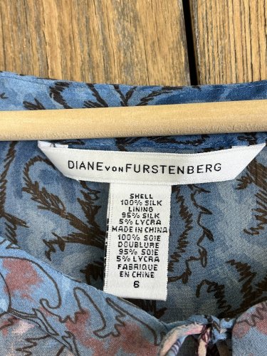 Luxusní hedvábná halenka Diane von Furstenberg 100 % hedvábí