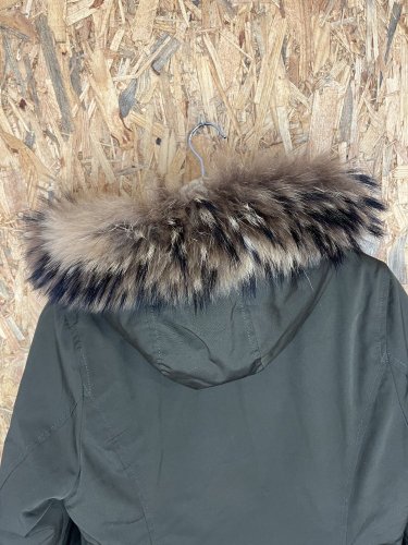 Parka Attentif 100 % polyester a 100 % pravá kožešina
