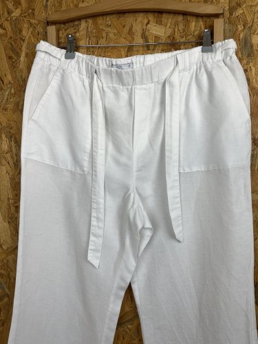 Široké kalhoty edc 52 % len 48 % bavlna