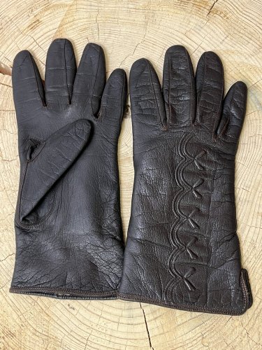 Zateplené kožené rukavice Made in Germany 100 % kůže
